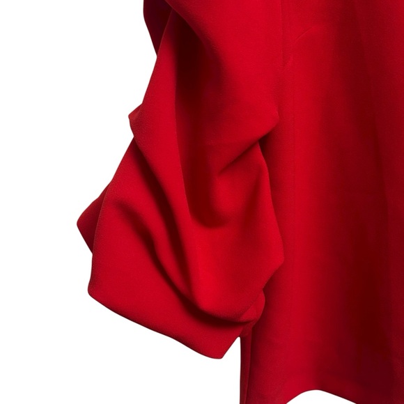 H&M Red Ruffle Sleeve Blouse - Picture 2 of 10